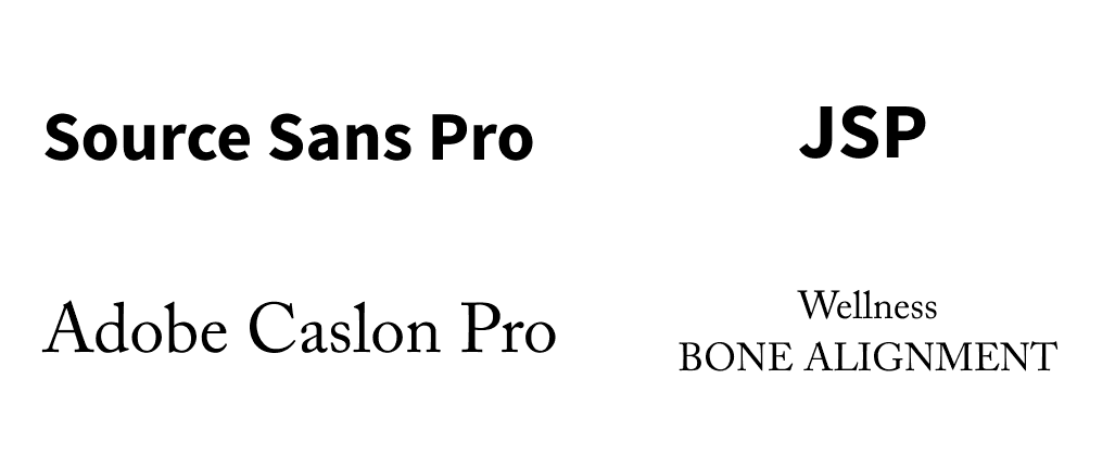 JSP Typography